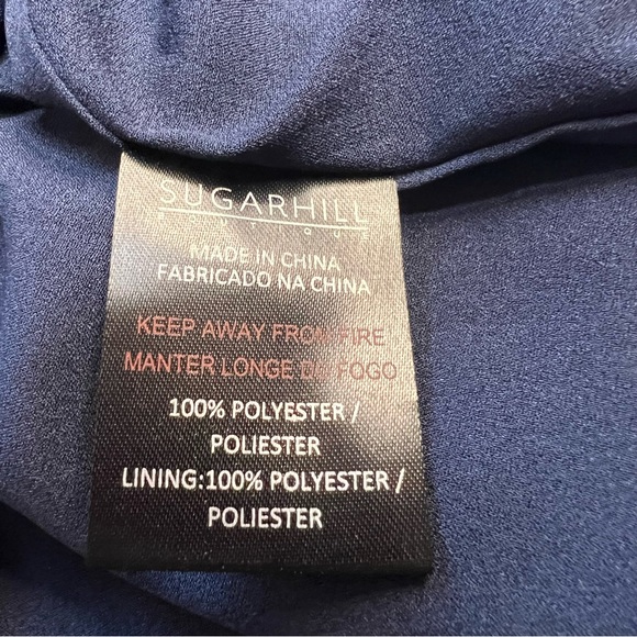 NWT ModCloth Sugarhill Boutique Milkshake Print Dress Size 2 Navy Blue - Picture 9 of 10